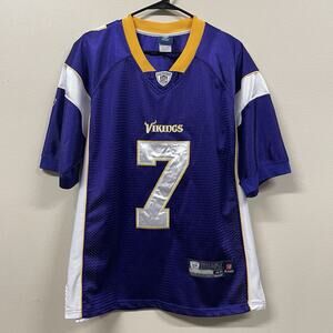 VTG Reebok NFL Minnesota Vikings Football Jersey Mens 48 M/L Christian Ponder #7